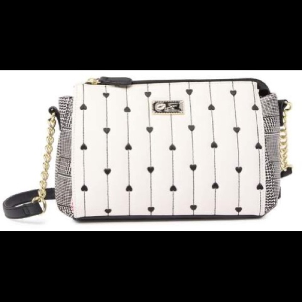 Betsy Johnson Barrel Mini Bag with Crossbody Strap